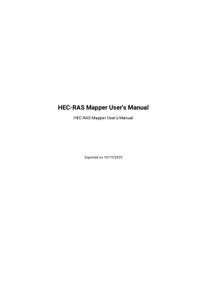 HEC-RAS Mapper 用户手册